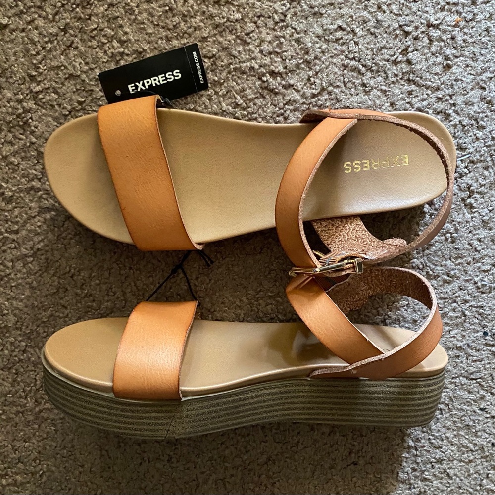 NWT- Express brown sandals